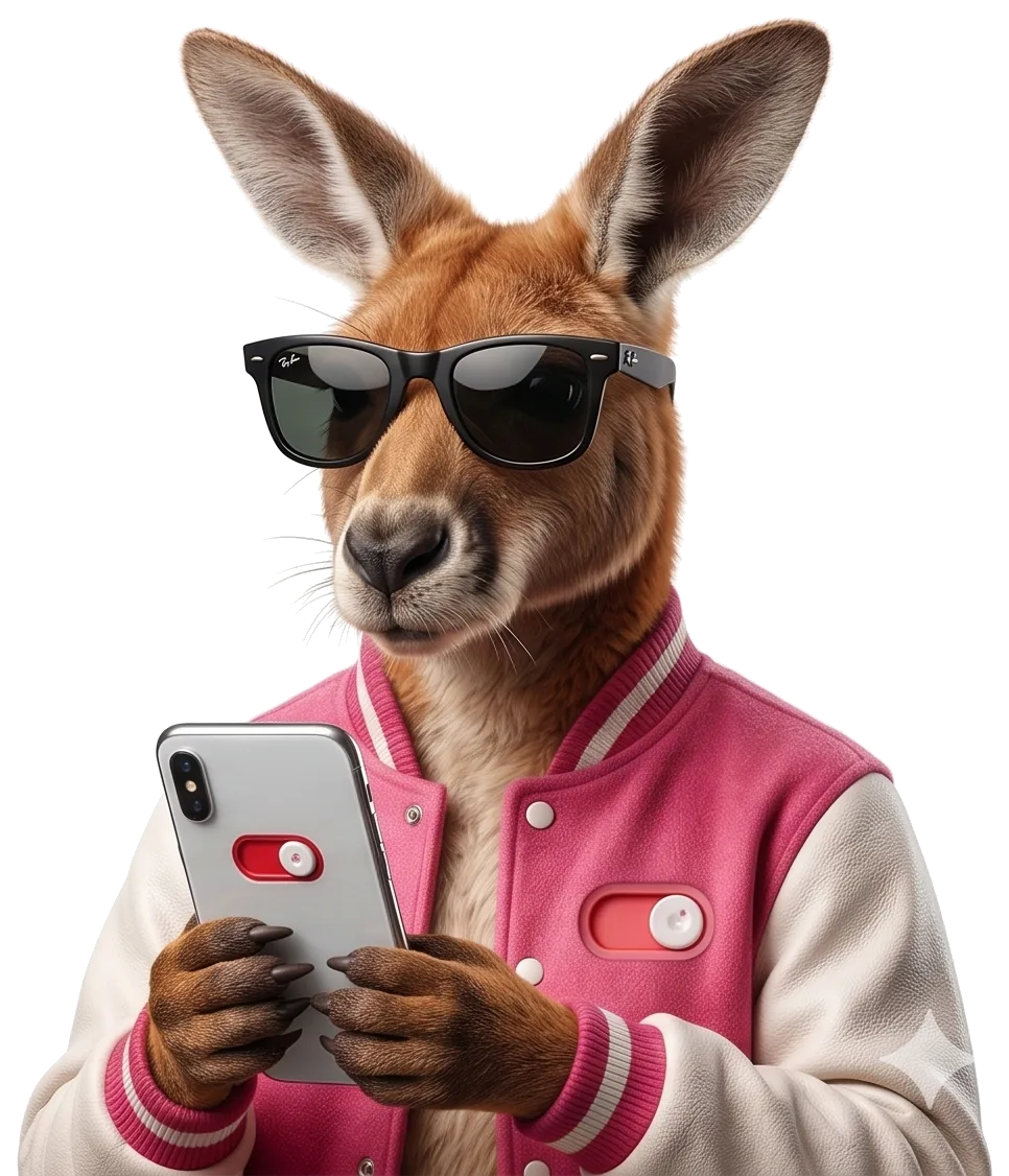 Switcheroo kangaroo mascot